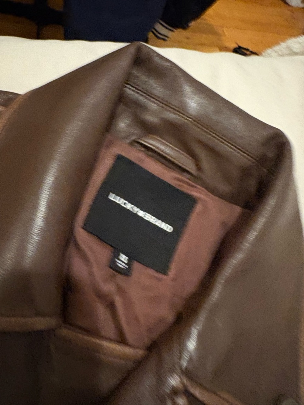 Lucky Brand - NWT Classic Leather Moto Jacket - XS - Picture 6 of 7